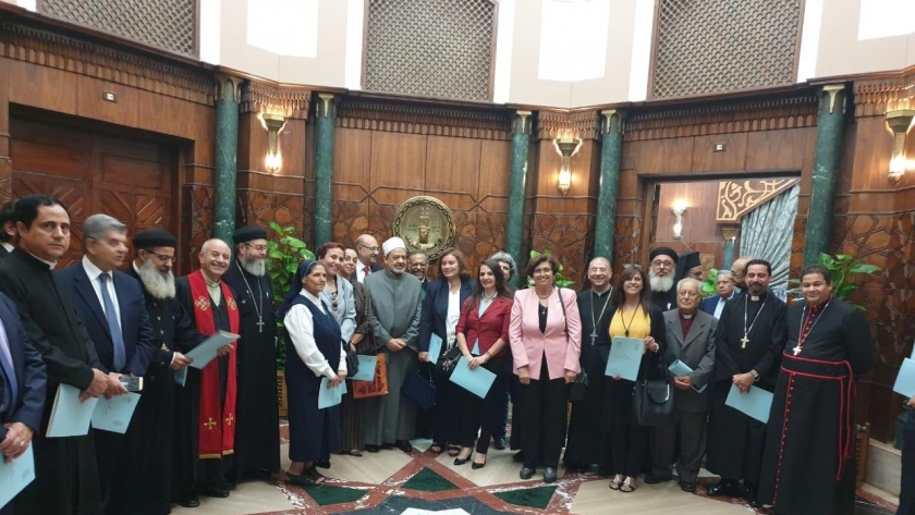 مجلس كنائس مصر يزور فضيلة الإمام أحمد الطيب