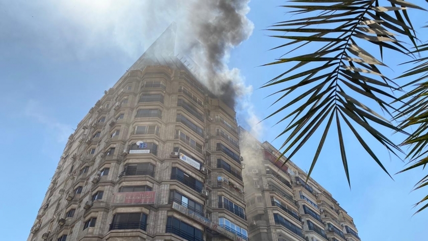 حريق شقة سكنية بمحي الدين بالدقى