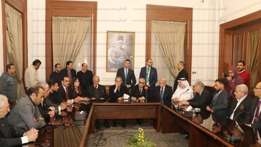اجتماع قيادات حزب الوفد- أرشيفية