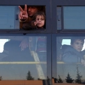 أثناء إجلاء السوريين من حلب