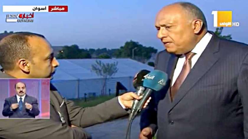 وزير الخارجية المصري  سامح شكري