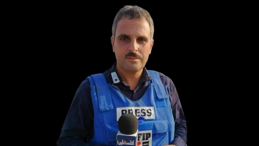 محمد أبوحطب مراسل تلفزيون فلسطين