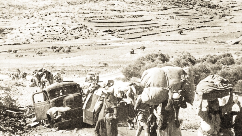 الفلسطينيون تركوا منازلهم بسبب ممارسات العصابات الصهيونية في 1948