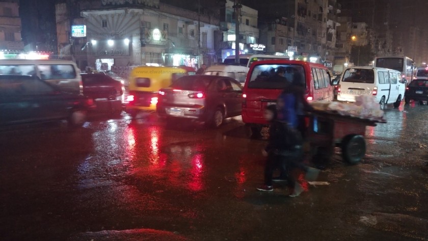 سقوط ثلوج وأمطار غزيزة غرب الإسكندرية