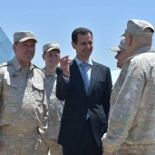 بشار الأسد في قاعدة حميميم