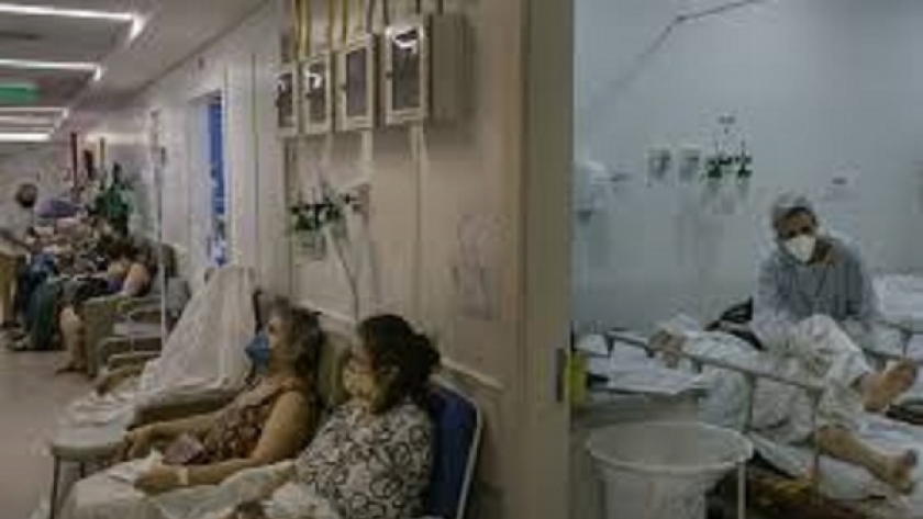 مرضى كورونا في غحدةى المستشفيات البرازيلية