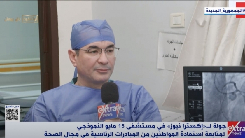 الدكتور أحمد جعفر رئيس قسم القلب في مستشفى 15 مايو النموذجي
