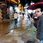هطول أمطار غزيرة وهبوب رياح باردة فى الإسكندرية