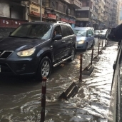 غرق عدد من شوارع الإسكندرية