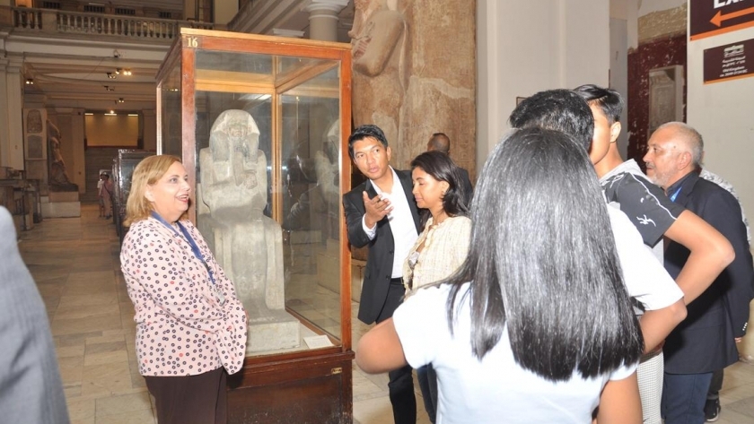 رئيس مدغشقر يزور المتحف المصرى