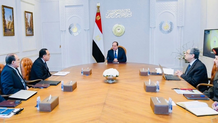 اجتماع الرئيس السيسي مع رئيس الوزراء
