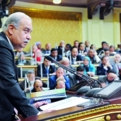 المهندس شريف إسماعيل رئيس مجلس الوزراء خلال عرض برنامج الحكومة على البرلمان