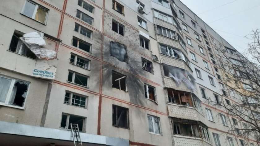 آثار قصف روسي على خاركيف-صورة أرشيفية