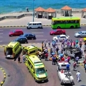 إصابة طالب بالكلية الجوية في حادث سير على طريق الكورنيش بالإسكندرية
