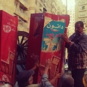 حي شرق الإسكندرية يشن حملة مكبرة لإزالة التعديات علي الطريق العام
