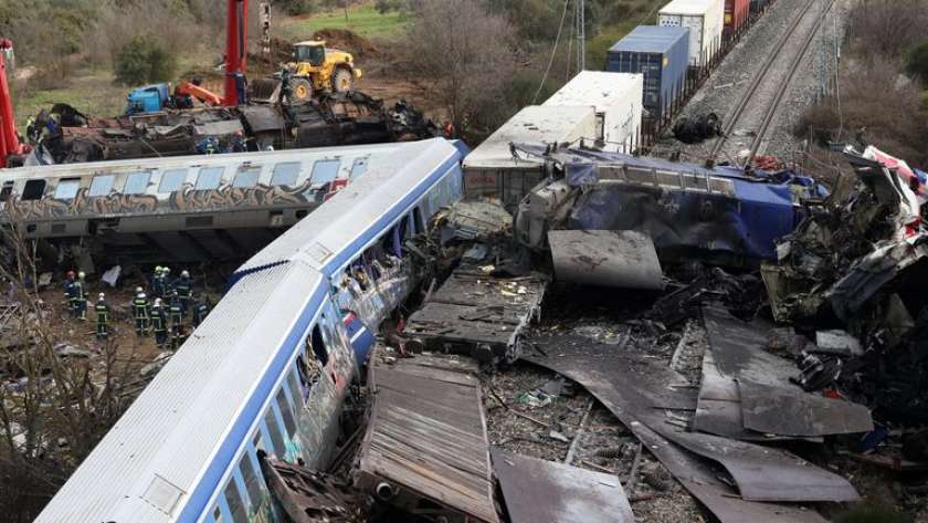 حادث قطار اليونان