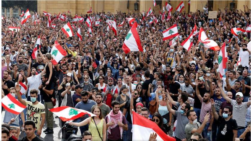 تظاهرات لبنانية