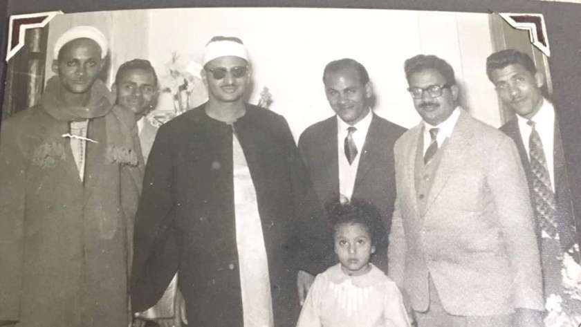 الشيخ محمد صديق منشاوي في حفل زواج ابنته الكبرى