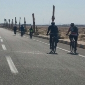 بالصور| سباق الدراجات الهوائية من مصر إلى إفريقيا يصل سفاجا