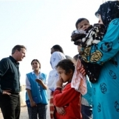 كاميرون خلال زيارته للاجئين السوريين
