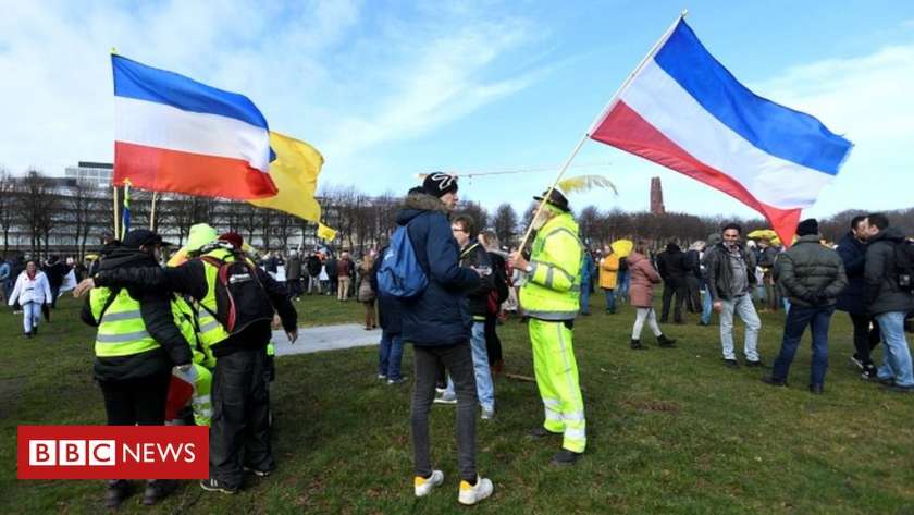 مظاهرة في هولندا ضد قيود كورونا - أرشيفية