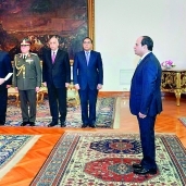 اللواء كامل الوزير أثناء أدائه اليمين الدستورية
