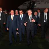 الرئيس السيسي بعد وصوله أوزبكستان