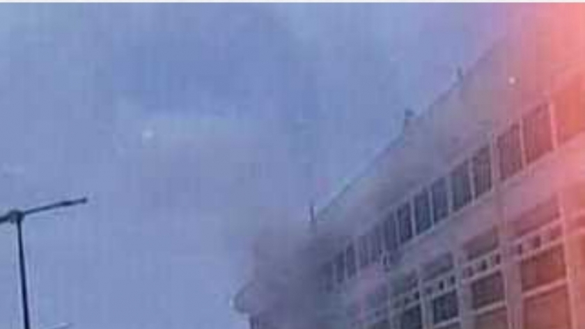 حريق جامعة العريش