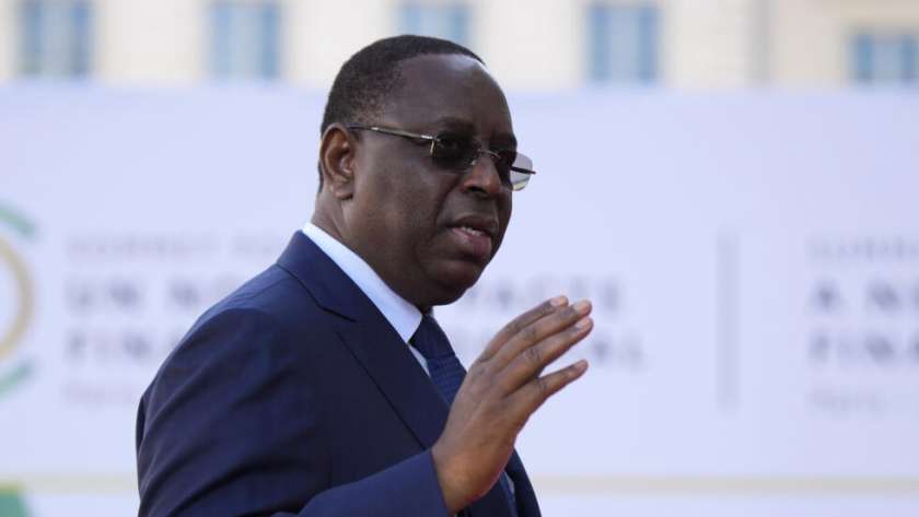 الرئيس السنغالي المنتهية ولايته  ماكي سال