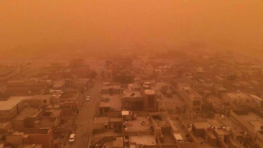 عاصفة ترابية في العراق