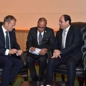 لقاء الرئيس عبدالفتاح السيسي ودونالد توسك