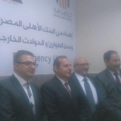 رئيس جامعة عين شمس  خلال افتتاح وحدة الطوارئ بعين شمس التحصصي