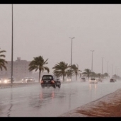 أمطار متوسطة وموجة صقيع تضرب شوارع وميادين الغربية