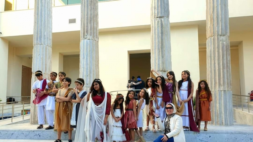 الملابس الرومانية في المتحف اليوناني الروماني بالإسكندرية
