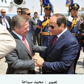 الرئيس السيسي وملك الاردن في لقاء سابق