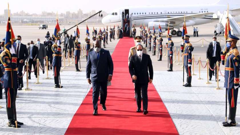 الرئيس السيسي خلال استقباله رئيس الكونغو