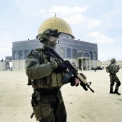 جنود من جيش الاحتلال ينتشرون فى محيط المسجد الأقصى