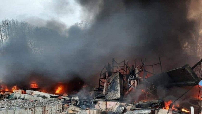 حالة الدمار الذى تسببت فيه الضربات الروسية لأوكرانيا