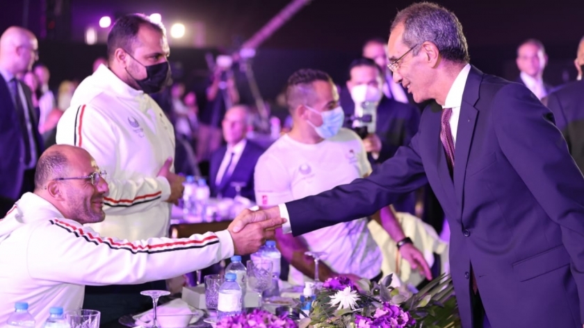 وزيرا الاتصالات والرياضة يشهدان حفل تكريم أبطال بعثة بارالمبياد طوكيو 2020