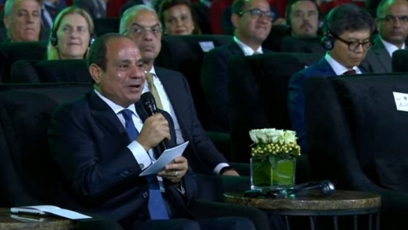 الرئيس عبدالفتاح السيسي خلال مشاركته باجتماع البنك الآسيوي