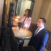 وزيرة الهجرة ووزير شئون المغتربين الارمن خلال زيارتهم  بطريركية الأرمن الأرثوذكس اليوم