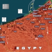 الخريطة التي نشرها الموقع الإسرائيلي