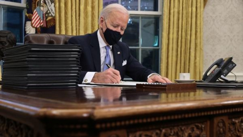 الرئيس الأمريكي جو بايدن أرسل أول رسالة منذ انتخابه للرئيس الفلسطيني