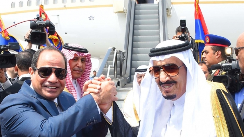 الرئيس عبدالفتاح السيسى والملك سلمان بن عبدالعزيز خادم الحرمين الشريفين