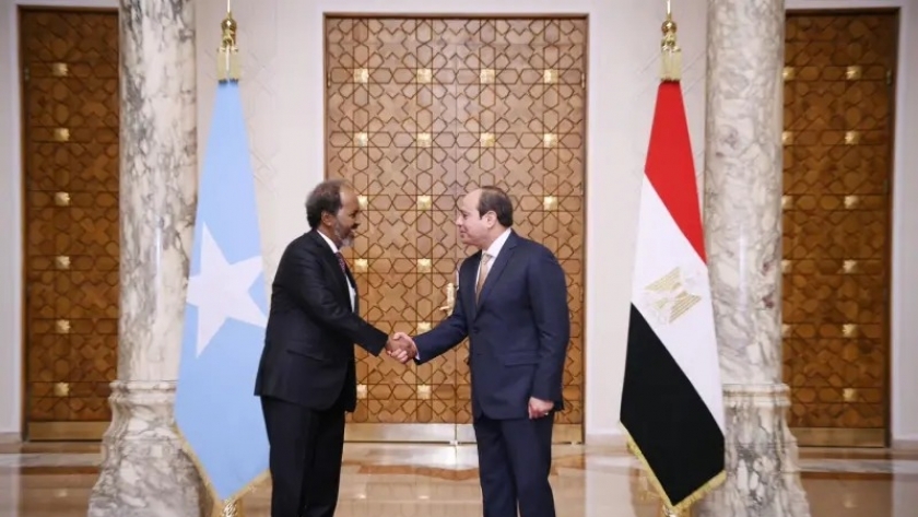 الرئيس السيسي والرئيس الصومالي