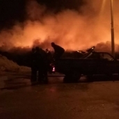 حريق بمنطقة علوى فوة فى كفر الشيخ