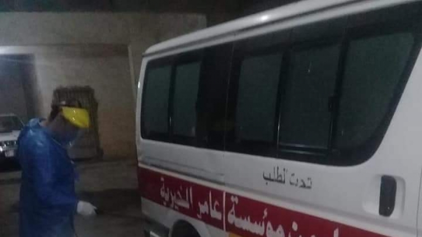 سيارة لنقل ضحايا فيروس كورونا مهداه من مسجد ببني سويف