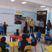 وفد من منظمة "الجايكا" اليابانية يتابع سير التعليم بمدرسة حوش عيسي