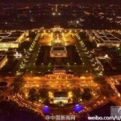بالصور| لقطات ليلية لاحتفالات النصر في العاصمة الصينية "بكين"
