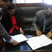 توقيع بروتوكول بين جامعة دمنهور ومكتبة مصر العامة